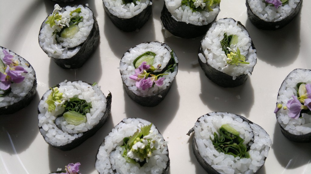 foraged sushi