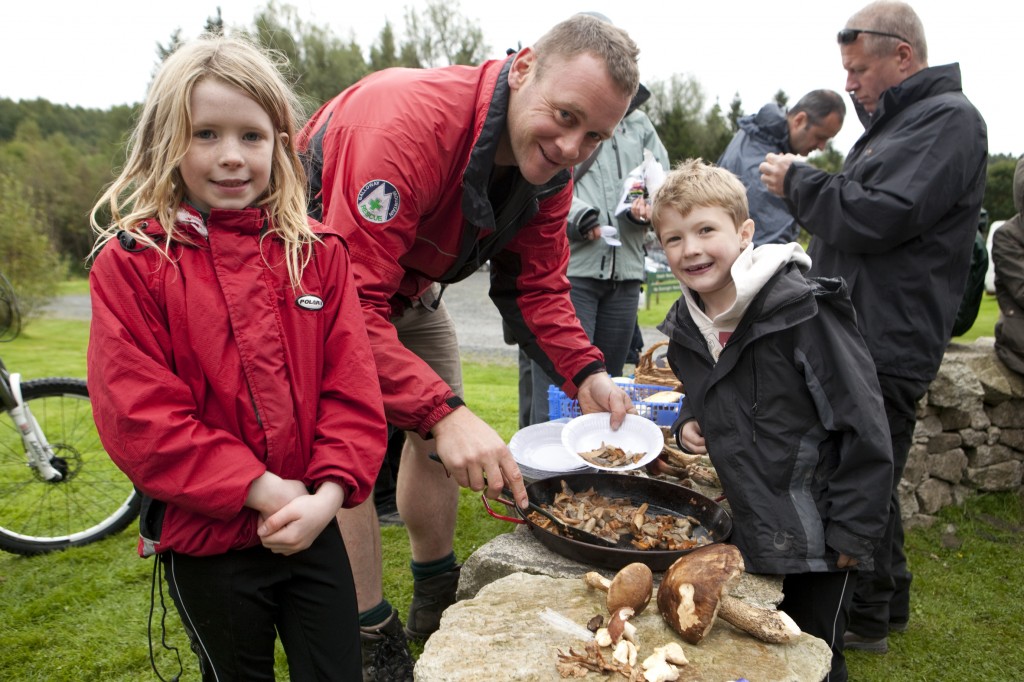 Mark with some younger foragers